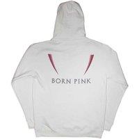 BlackPink Born Pink Logo Pullover Hoodie in White | Size: XL