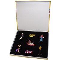 Beatles Yellow Submarine Band Boxed Pin Badge Set in Black