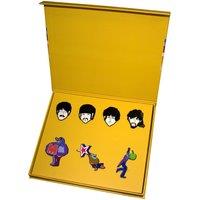 Beatles Yellow Submarine Characters Boxed Pin Badge Set in Black