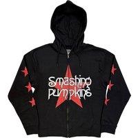 The Smashing Pumpkins Star Logo Zipped Hoodie in Black | Size: 2XL