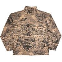 Green Day Dookie All Over Print Fleece Jacket in Brown | Size: Medium