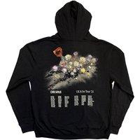 Oasis Lewis Capaldi Flowers UK Tour 25 Pullover Hoodie in Black | Size: Medium