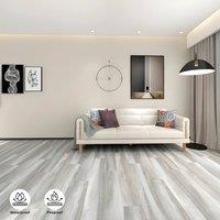 ENER-J Britwall Grey Oak SPC Luxury Vinyl Flooring Pack of 10 2.2 Sq Meter 1220 x 181 mm 6mm Waterproof Click Lock | Size: 10000mm x 520mm