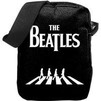 Rocksax The Beatles Crossbody Bag - Abby Road B/W in True Black