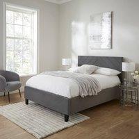 GFW Thea Ottoman Bed in Grey | Size: Double