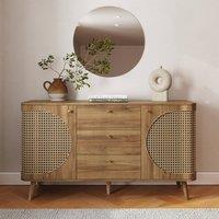 GFW Sorrel Rattan Large Sideboard in Brown