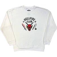 Stranger Things Hellfire Club Sweatshirt in White | Size: Large