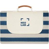 Vinga Alba RPET Striped Picnic Blanket 0.5cm x 200cm x 150cm in Navy | Size: 0.5 cm x 200 cm x 150 cm