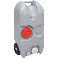 Berkfield Home Wheeled Water Tank for Camping 40 L Grey