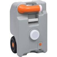 Berkfield Home Wheeled Water Tank for Camping 25 L Grey