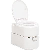 Berkfield Home Integrated Camping Toilet White 24+17 L HDPE&PP