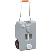 Berkfield Home Wheeled Water Tank for Camping 25 L Grey
