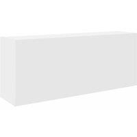 Berkfield Home Bathroom Wall Cabinet White 100x25x40 cm Engineered Wood | Size: 100 x 25 x 40 cm