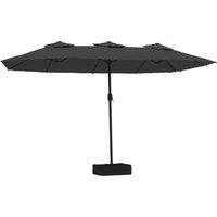 Berkfield Home Double-Head Parasol Anthracite 449x245 cm in Dark Grey