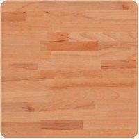 Berkfield Home Table Top 40x40x1.5 cm Square Solid Wood Beech in Brown