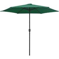 Berkfield Home Outdoor Parasol with Aluminium Pole 270x246 cm Green