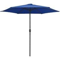 Berkfield Home Outdoor Parasol with Aluminium Pole 270x246 cm Azure Blue