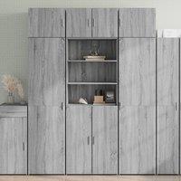 Berkfield Home Highboard Grey Sonoma 70x42.5x185 cm Engineered Wood