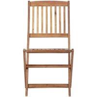 Berkfield Home Durable Folding Outdoor Chairs 4 pcs Solid Acacia Wood in Brown