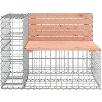 Berkfield Home Beautiful Garden Bench Gabion Design 92x71x65.5 cm Solid Wood Douglas in Light Brown