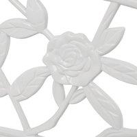 Berkfield Home Charming Garden Bench 100 cm Cast Aluminium White