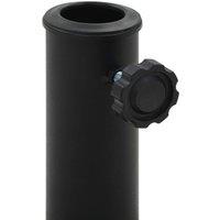 Berkfield Home Parasol Base Half Round Polyresin 15 kg Black