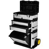 Berkfield Home 3-Part Rolling Tool Box replaces 140174 in Silver