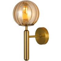 Netlighting Ravena Modern 1 Light Wall Lamp E27 LED in Gold