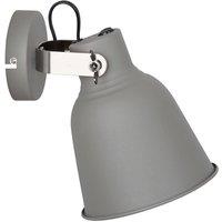 Netlighting Industrial & Retro Wall Lamp Grey 1 Light with Steel Shade E27