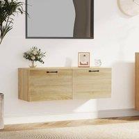 Berkfield Home Wall Cabinet Sonoma Oak 100x36.5x35 cm Engineered Wood in Brown