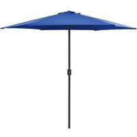 Berkfield Home Outdoor Parasol with Aluminium Pole 270x246 cm Azure Blue
