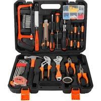 VOGREX 105PCS Home Repair Tools Kit with Case in Black