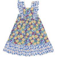 Frugi Girl's Audrey Dress in Blue | Size: 11-12 Years