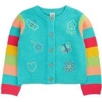 Frugi Girl's Cammie Cardigan in Blue | Size: 1-2 Years