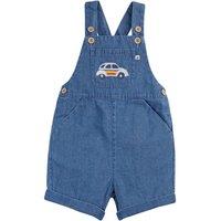 Frugi Boy's Carnkie Denim Dungarees in Blue | Size: 4-5 Years