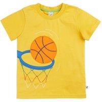 Frugi Boy's Carsen Circular T-shirt in Yellow | Size: 1-2 Years