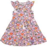 Frugi Girl's Olivia Skater Dress in Purple | Size: 2-3 Years