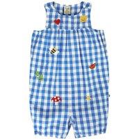 Frugi Summer Short Dungarees in Blue | Size: 3-6 m