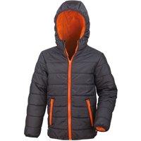 Result Core Padded Jacket in True Black | Size: 2-3 Years