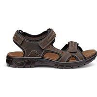 Hotter Men's 'Lorenzo' Sandals in Dark Brown | Size: 8