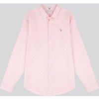 U.S. POLO ASSN. Men's Linen Blend Shirt in Pale Pink | Size: Medium