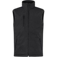 Clique Men's Softshell Padded Gilet in Black | Size: 4XL