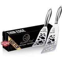 Gourmet Easy Set of 2 Funky Fish Stainless Steel Spatula - Silver