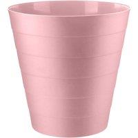 DECORE4U LTD H+ Round Waste Bin 6L Small Plastic Trash Can for Kitchen Bathroom in Pink