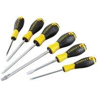 Stanley 0-60-209 Essential Screwdriver Set, 6 Piece Sl/Ph in Yellow