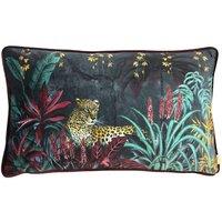 Evans Lichfield Zinara Leopard Contrast Print Piped Cushion | Size: 30 cm x 50 cm