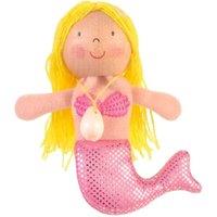 Bigjigs Toys Mermaid Finger Puppet Fabric Interactive Mermaid Toy with Wooden Head