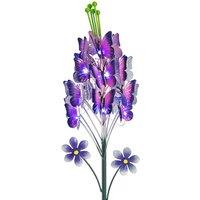 LIVIVO LED Solar Garden Light - 8 Hour Battery-Outdoor Waterproof Stake Lamp in Purple