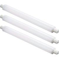 First Choice Lighting 3 x 6W LED S15 284mm Tube Light Bulbs - Cool White