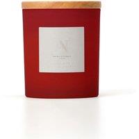 Aroma Naturals Frosted Decadence Glass Candle - Pink Cherry & Vanilla Scent in Red | Size: Medium